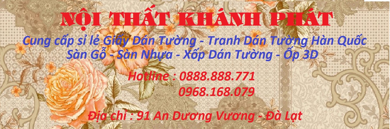 Giấy Dán Tường 3D rẻ nhất tại Đà Lạt - Lâm Đồng